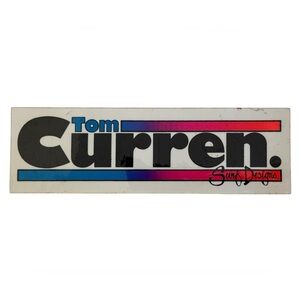 VTG Vintage TOM CURREN Surf Designs Surfing Sticker